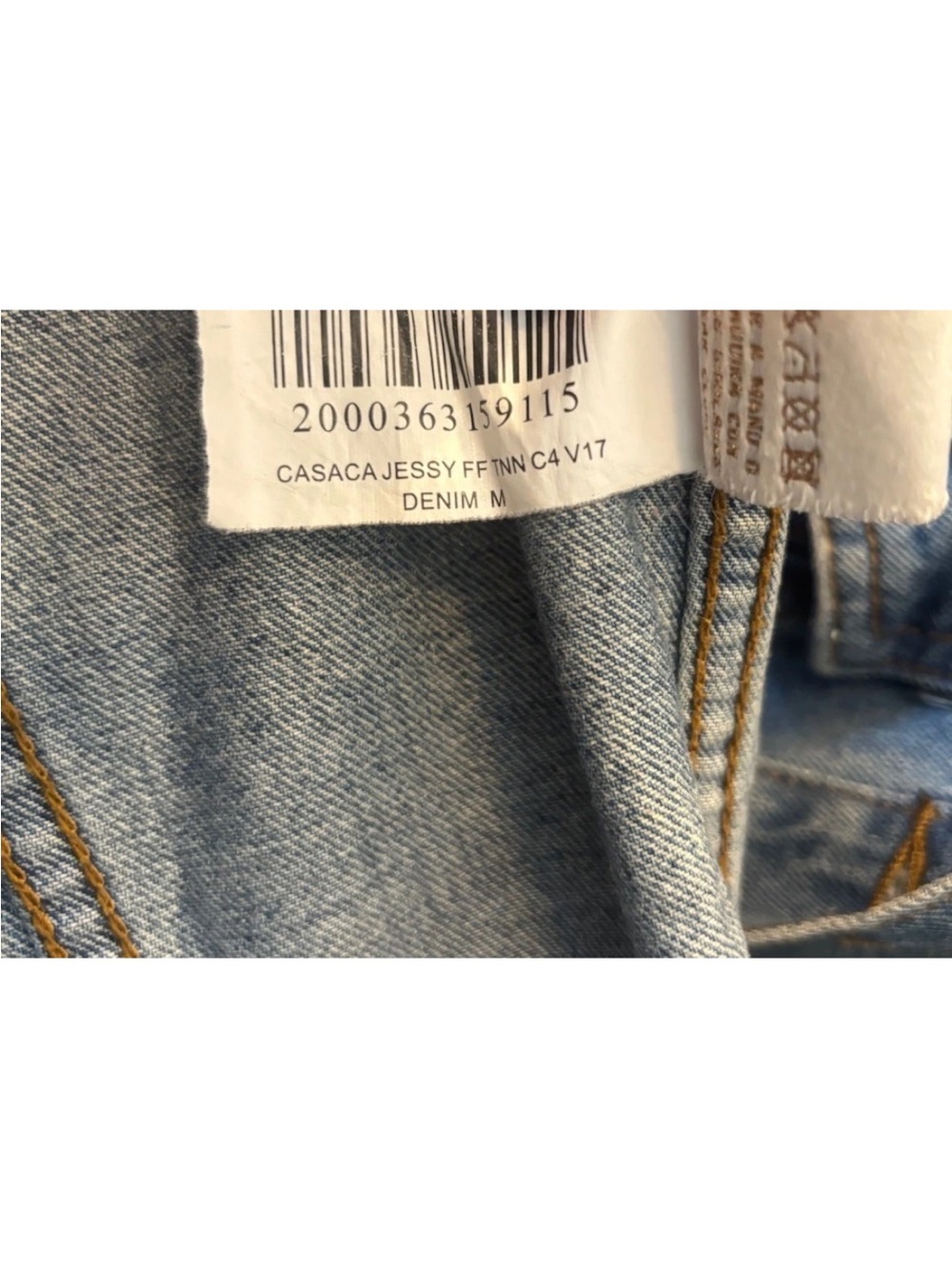 Anthropologie Tatienne Casaca Jessy Denim Jacket Multicolor Embroidered Back - Picture 5 of 7